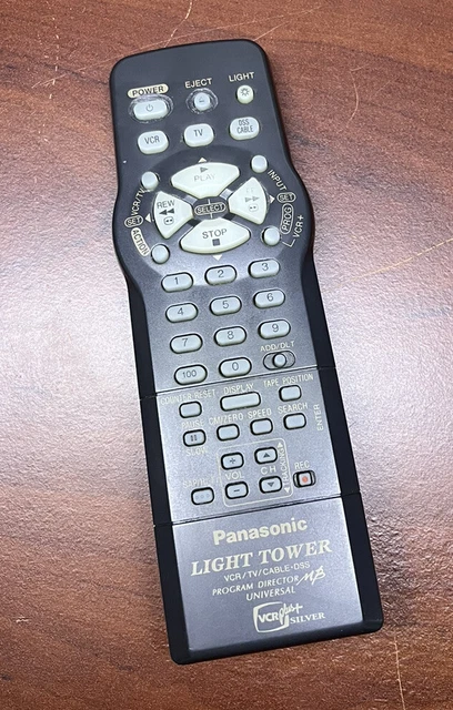 Panasonic Light Tower Remote Control TV VCR DVD LSSQ0302 Tested