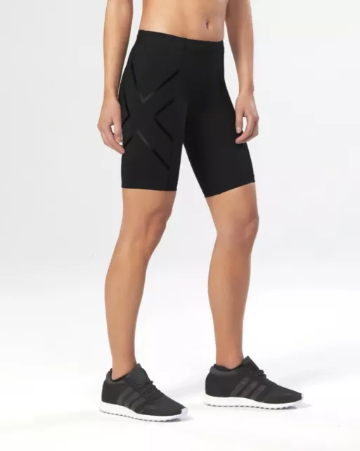 2XU Womens Compression Shorts - Black/Nero (WA4176) HOT BARGAIN