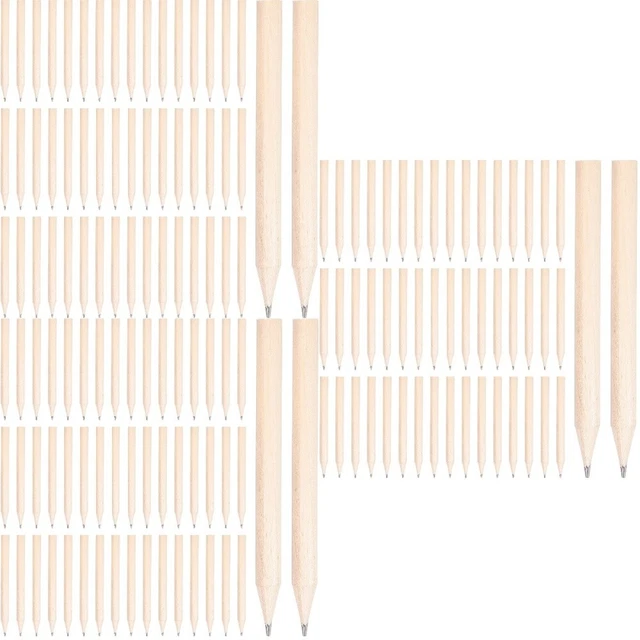 150 pcs courts courts crayons en bois enfants écrivant crayon de nombreux