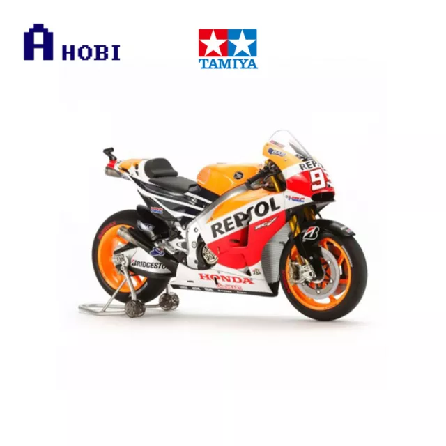 Tamiya 1:12 Scale Repsol Honda RC213V '14 Motorcycle Model Toy Assembly Kit