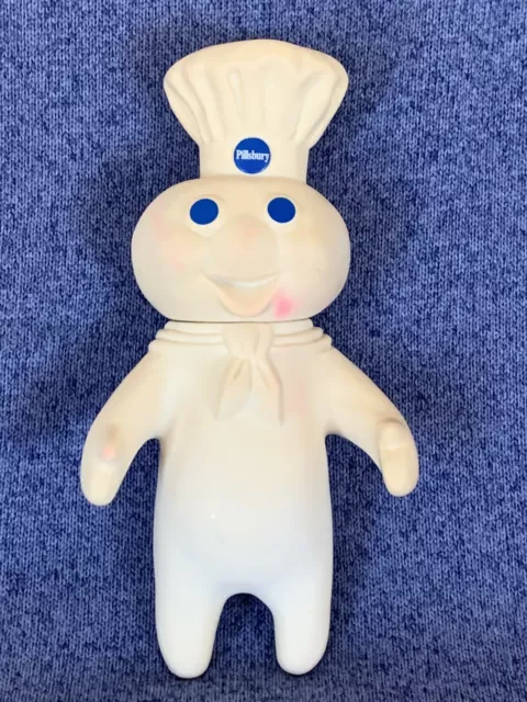 Pillsbury Doughboy Poppin Fresh Rubber Figure 7" Swivel Head Doll 1995 Vintage