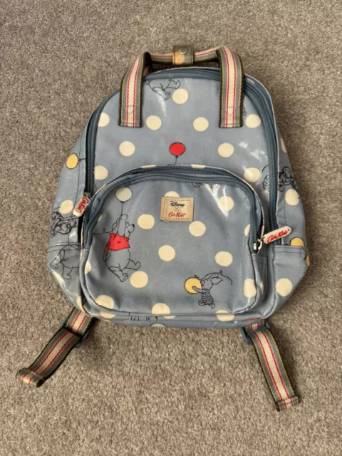 Disney X Cath Kidston Winnie The Pooh And Friends Blue Polka Dot Backpack Bag