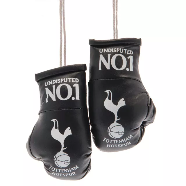 Tottenham Hotspur FC Spurs Black Mini Boxing Gloves Car Gift Official Club Merch