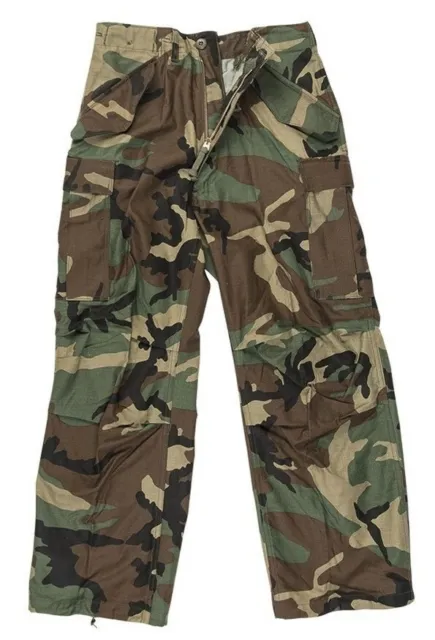 Genuine Army M65 Trousers. Woodland Camoflauge. Medium (31-35") Regular - NEW