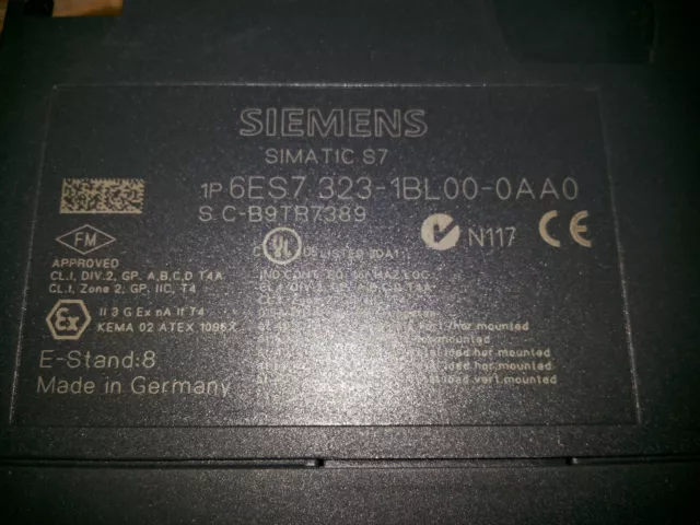 Siemens 6Es7 323-1Bl00-0Aa0 Simatic S7-300, Sm 323, 6Es7323-1Bl00-0Aa0