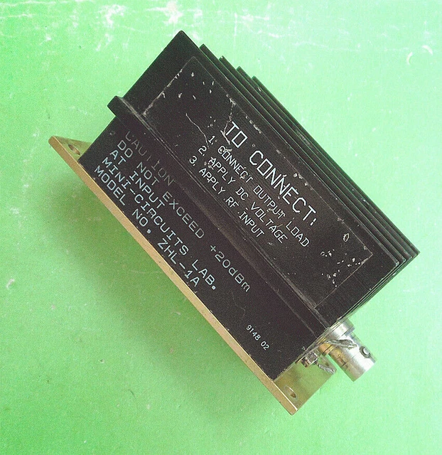 1pc ZHL-1A 5-500MHz 20dB +30dBm RF BNC Low Noise Amplifier Mini-Circuits #A6-8