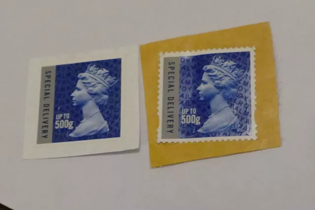 8 obsolete style 500g Special Delivery UNFRANKED British postage stamps