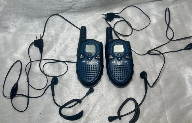 Midland G-227 Black Black 22 Channel Handheld Walkie Talkie Set With Backlit LCD