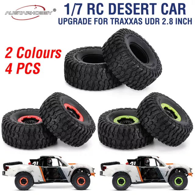 RC 135mm Tires and Wheels 17mm Hex for 1/7  Short Course Truck Traxxas UDR