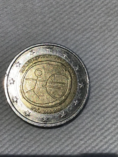 Wertvolle 2 Euro Münzen Strichmännchen Wert 2 EURO MÜNZE strichmännchen. WWU 1999-2009 Bundesrepublik Deutschland