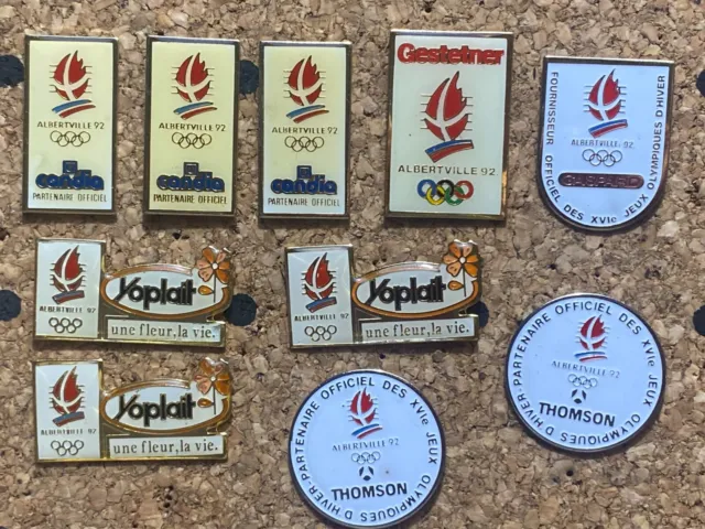 🔝 SUPERBE LOT de PINS - JEUX OLYMPIQUES ALBERTVILLE 1992 / 10 pin's A VOIR 🔝