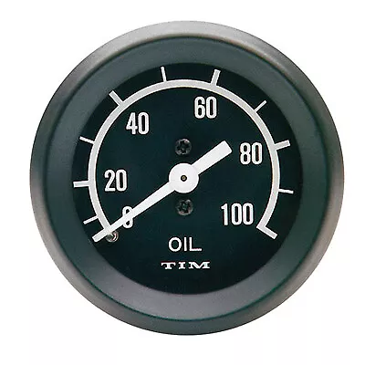 TIM Mechanical Oil Pressure Gauge - 0-100 Psi - Race/Rally/Motorsport