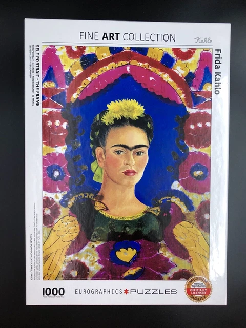 FRIDA KAHLO SELF Portrait The Frame Art Eurographics Jigsaw Puzzle 1000 ...