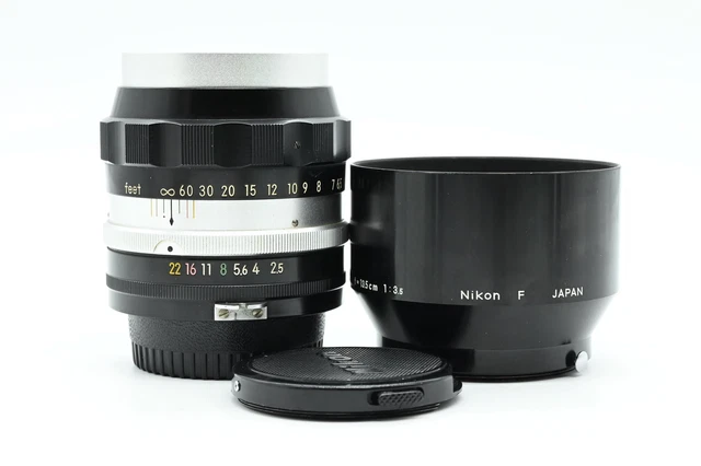 Lente Nikon Nikkor Non-AI 10,5 cm (105 mm) f2,5 P Nippon Kogaku #655