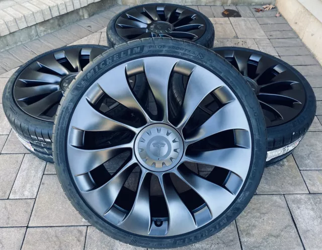 OEM 20Tesla Model 3 Uber Turbine Whe Wheels Rims Uberturbine Grey 20”x9.0”