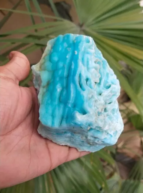 616-Grams Perfect Natural Rare Blue Aragonite Healing Crystal Specimen @Pakistan