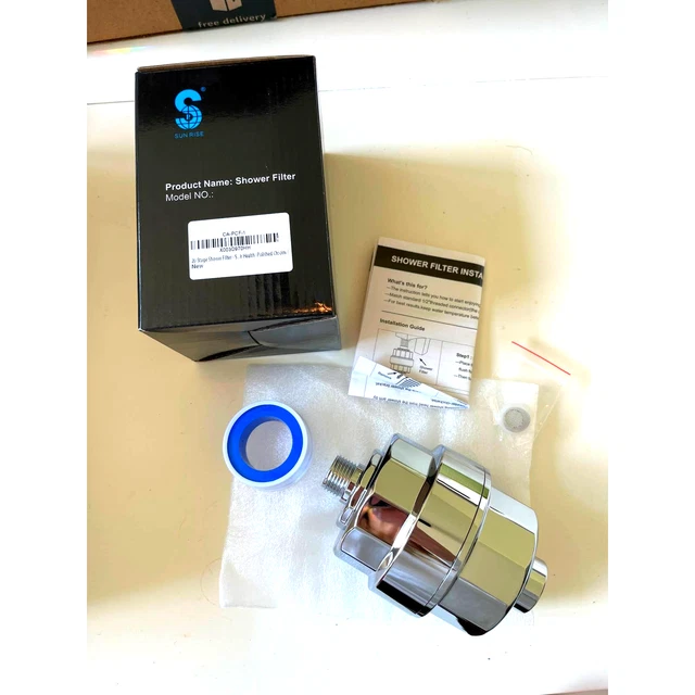 NUEVO filtro de ducha Sun Rise 20 etapas para agua dura, eliminar cloro y fluoruro