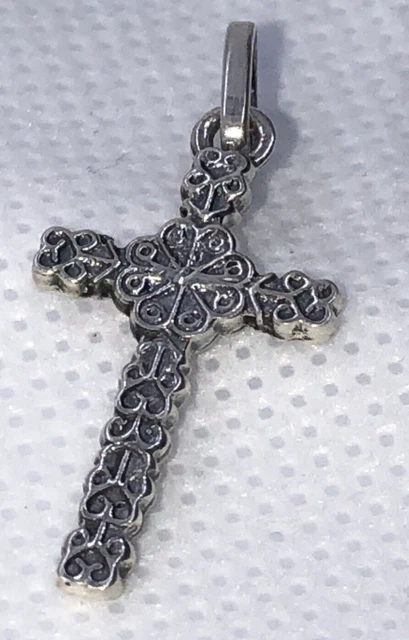 Taxco Mexican Silver 925 Cross Pendant Small