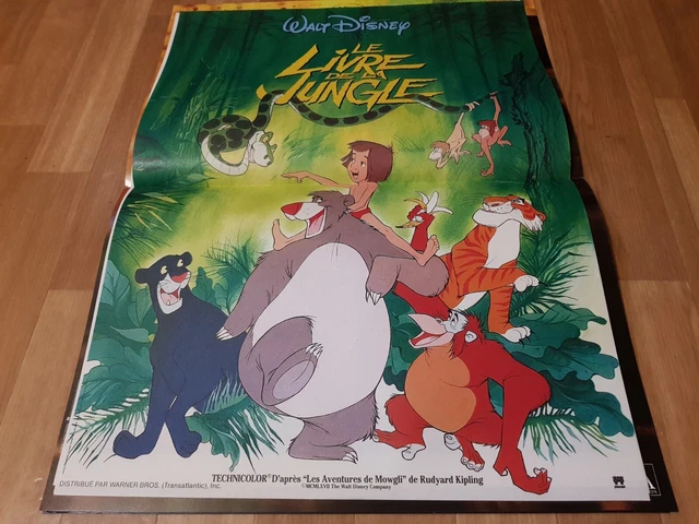 LOT DE 2 affiches 40x60- WALT DISNEY- LE LIVRE DE LA JUNGLE + OLIVER