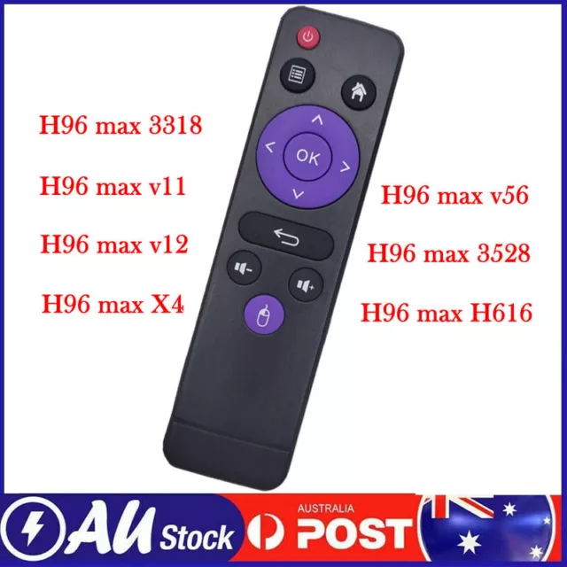 IR Wireless Remote Control For H96 Max V8 V11 X3 X4 H616 Android Smart TV Box AU