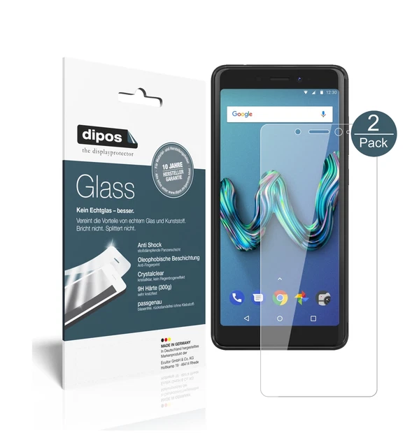 Film Protecteur D'écran Bruni Pour Wiko Y80 - Lot De 2, Anti-rayures, Facile à Poser - Made In Germany