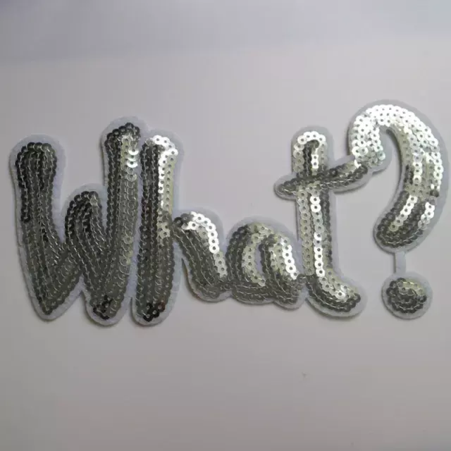 Letter Sequin Patches Iron On Embroidery DIY Clothing Accessory Decoration Craft