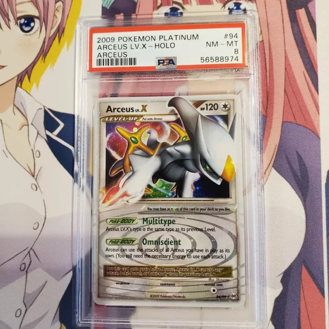 POKEMON PLATINUM ARCEUS LV X #94 ULTRA RARE HOLO FOIL PSA 10 GEM MINT  #28384652