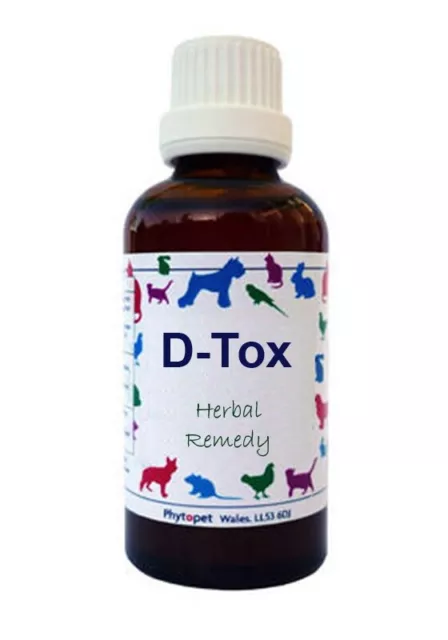 Phytopet a base de hierbas remedios D-Tox 30ml perro gato