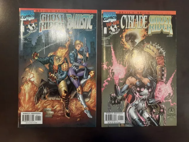 Ghost Rider 1997 Marvel,Top Cow, Image Comics Devil's Reign 2 3 Lot H22