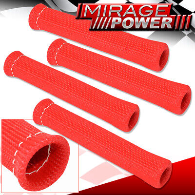 For Bmw X4 Heat Spark Plug Wire Tube Insulator Thermal Wrap Sport Red