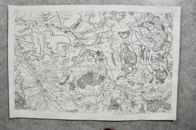 CASSINI CARTE IN PLANO 630mm X 950 mm, 1808, TROYES ARAS BAR , n° 81, 8 K,