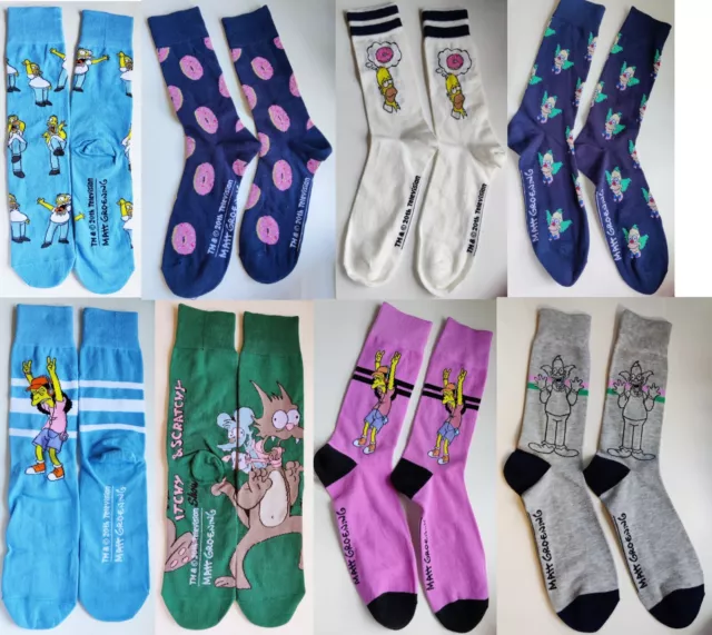 The Simpsons Socks 1 pair Size 7-12 Adult Unisex Choose Your Style