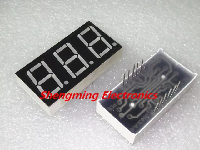 10PCS 0.56 inch 3 digit Red Led display 7 segment Common cathode