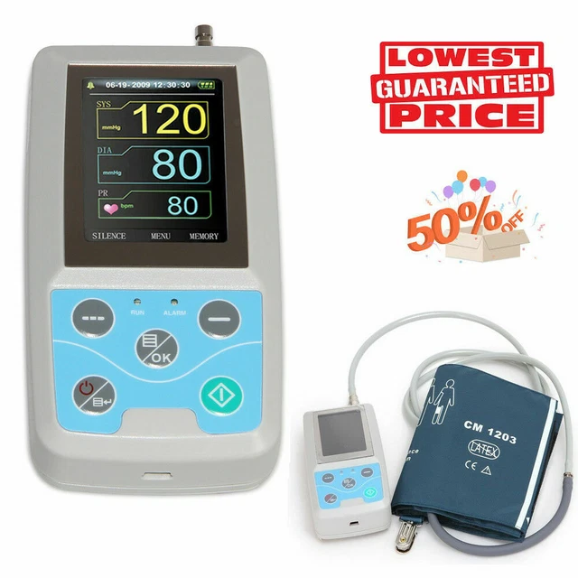 CONTEC ABPM50 Ambulatory Blood Pressure Monitor 24 hours recorder NIBP+Software