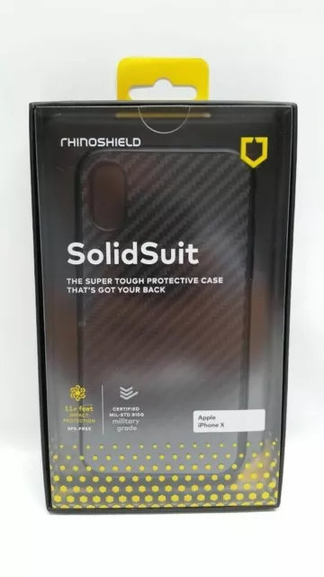 Étui RhinoShield SolidSuit iPhone X et écran de protection contre les chocs NEUF 2