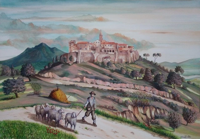 Enrico Santini. Monte Soratte. 35x50cm
