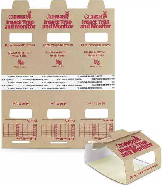 Brown Recluse Spider Traps by Catchmaster - 30 Pre-Baited Glue Board Sheet Monit