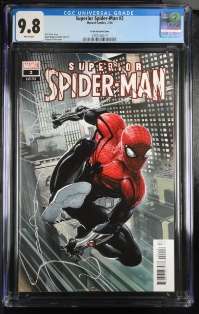 Superior Spider-man #2 Clayton Crain 1:25 Variant CGC 9.8 Marvel Comics