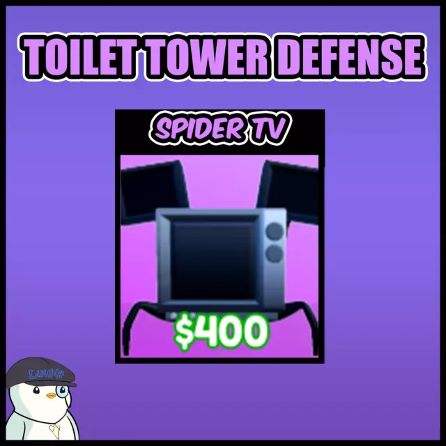 Roblox - Toilet Tower Defense - Spider TV [Fast Delivery!]