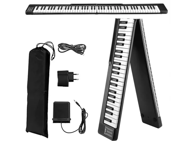 88 Key Foldable Digital Piano Full size Electronic Keyboard English Version U.K.