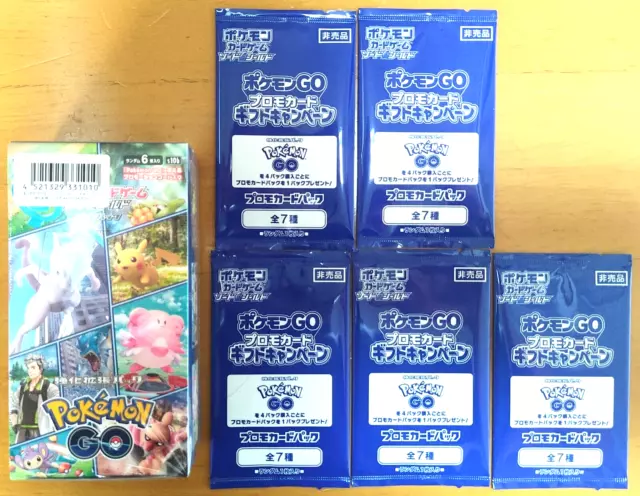 Pokemon Card Booster Box Pokemon Go s10b w/5 promo packs Japanese Factory Sealed