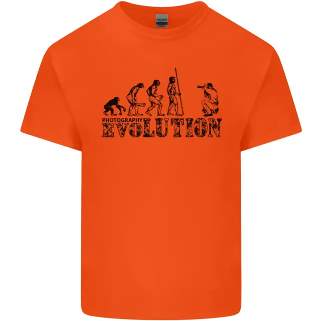 T-shirt da uomo in cotone Evolution Photographer divertente fotoraphy 11