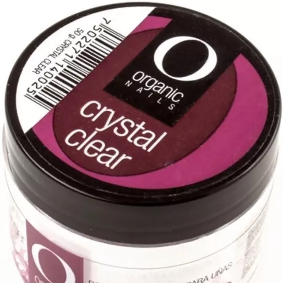 Organic Nails Crystal Clear Acrylic Powder Polvo Acrilico 50g 1.76 oz