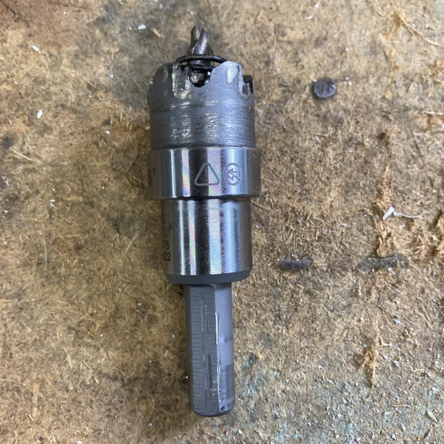 Klein Tools 31875 Carbide-Tipped Hole Cutter 7/8'' Used Condition.