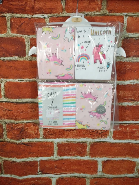 Pacchetto Bambine Età 3-6 Mesi Next H&M M&S Ecc. Leggings Pigiami Unicorno 68Cm 2
