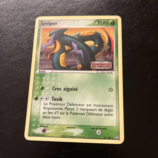 Carte Pokemon - Seviper - 23/108 - Ex Gardiens Du Pouvoir - FR - holo
