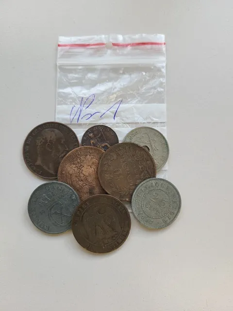 Alte Münzen, ab 1854 - 1944, Hoher Katalog Wert, Münzsammlung, 8 Stück Konvolut