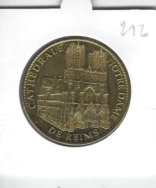 Médaille Souvenir 212 - 51 Reims Cathédrale Notre Dame , 2011, Arthus-Bertrand