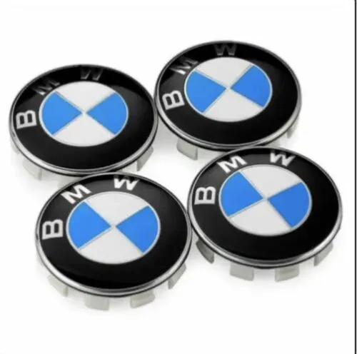 4PCS 68mm For BMW Wheel Center Hub Caps Logo Badge Emble 1-3-5-7 Series Original