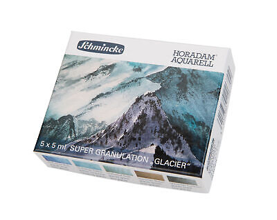 Schmincke Horadam Aquarell Set ?Glacier?, 5 colores en tubos de 5 ml